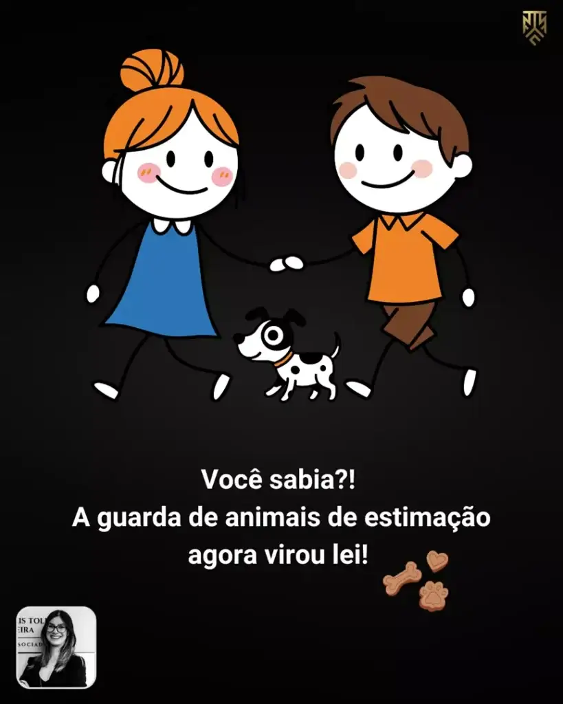 VOCÊ SABIA?! A GUARDA DE ANIMAIS DE ESTIMAÇÃO AGORA VIROU LEI!